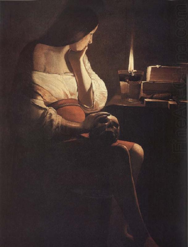 Georges de La Tour Magdalene of the Night Light china oil painting image